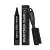 Pacinos Beard Pencil Filler - Water Proof, Long Lasting Coverage & Natural Finish - Beard, Moustache & Eyebrows - Micro-Fork Tip for Seamless Application - Includes Bristle Brush for Blending (Black)