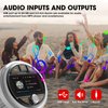 Bluetooth Marine Gauge Stereo System: Waterproof Boat AM FM Radio Receiver - 3 Inch LCD Display Digital Multimedia MP5 Player USB AUX Subwoofer 200 Watts Output
