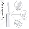 Rtteri 50 Pcs Travel Toothbrush Kit Bulk Folding Toothbrush with Toothbrush Cover Transparent Potable Travel Size Mini Toothbrush Small Foldable Manual Tooth Brushes for Adult Kid Camping School Home