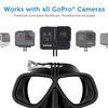 OCTOMASK - Frameless Dive Mask w/Mount for All GoPro Hero Cameras for Scuba Diving, Snorkeling, Freediving (Clear)…