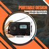 Retekess V115 Digital Radio AM FM, Portable Shortwave Radios, Rechargeable Radio Digital Tuner and Presets, Support Micro SD and AUX Record, Bass Speaker.