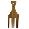 Afro Hair Pick - Natural Wood Afro Combs for Women Men - Wide Tooth Wooded Hair Comb for African American Pick for Hair