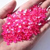 BLINGINBOX Flatback Glass Rhinestones,Neon Gems 1440pcs Non Hotfix Crystal Rhinestones for Nail Crafts Clothes Tumblers Face Makeup,Rose Neon,SS16