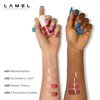 Lamel Hydrating Lip Oil LET`S GLAZE - Hydrating Lip Gloss Flavoring Oil - Fat Oil Lip Gloss - Hydrating Lip Oil Treatment - Plumping Lip Oil Gloss - Clear Lip Gloss - №404 Chocolate Cookies