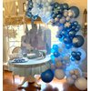 Blue Balloon Metallic Blue Balloons, 60Pcs 12Inch Chrome Blue Balloons Macaron Baby Blue Balloons Pearl Blue Balloons Navy Blue Latex Balloons for Birthday Wedding Baby Shower Party Decoration