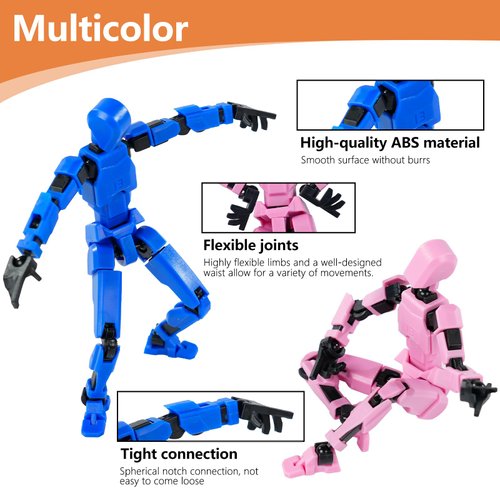 Rolling Art Action Figure Set, Model 13 Action Figure Multi-Jointed Movable,Gift Box Packaging, a Great for Loved Ones and Friends.