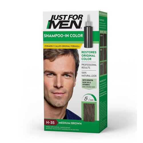 Just For Men Shampoo-In Hair Color, Medium Brown
