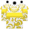 Big Dot of Happiness Let’s Go Bananas - Treat Box Party Favors - Tropical Party Goodie Gable Boxes - Set of 12