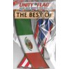 Puerto Rico and Mexico Mexirican Boricua Mejicano Caribbean South American Rearview Mirror Mini Banner Hanging Flags For The Car Unity Flagz™.