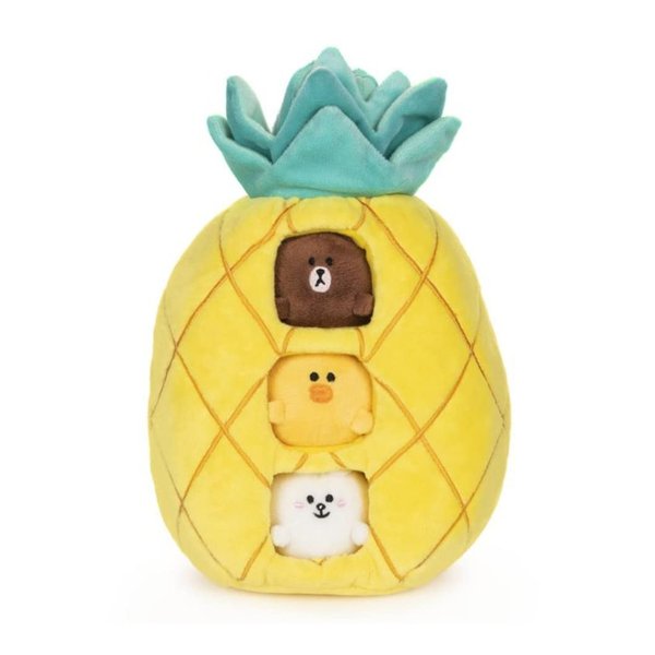 Gund 6058932 Pineapple Hideaway Plush Toy, Set of 4