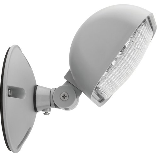 Lithonia Lighting ERE GY SGL WP SQ M12 LED One Single Head Emergency Light, Gray
