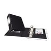 Avery Mini Durable 3 Ring Binder, 2" Round Rings, Holds 5.5" x 8.5" Paper, Label Holder, 1 Black Binder (27554)