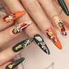 Pndeyo 2 Boxes Ocean Beach Nail Art Charms, Gold 3D Starfish Seashell Nail Decoration Gems, Flatback Pearl Sea Nail Art Accessories Embellishments for Manicure DIY Design- 8 Styles