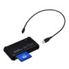 Acuvar Super High Speed All-in-1 USB Memory Card Reader/Writer for All Cards SD/SDHC, Micro SD, CF, XD, MS/Pro & Duo Cards Plug N Play, Apple and Windows Compatible, Powered by USB