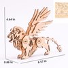 (5pcs) 3D Wooden Puzzle Animal Assemble Crafts Model Kit Wooden Animals Puzzle STEM DIY Brain Teaser to Adults Teens Boys Girls Gift (Animal)