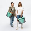Kinbashi 3 Ring Binder, 3 Inch O-Ring Zipper Binder with Shoulder Strap, Expanding Files and Multiple Pockets, Green