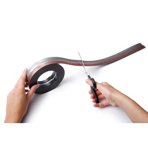 DURABLE Magnetic Strip DURAFIX Roll, Self-Adhesive for Magnetic Fastening of Documents, Cut to Size, Easy to Use, Black, 5 m/16 ft (470801)