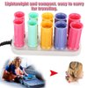 Ymiko Hot Rollers, Instant Heat Compact Hot Rollers for Medium Hair, Professional Electric Heated Roller Curling Roll Hair Tube, Hair Styling Tool, Includes 10 Piece Rollers and 5 Clips, Multicolor