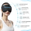 COLDEST Eye Mask Cooling Gel Reusable Cold for Puffy Eyes, with Soft Plush Backing for Dark Circles, Migraine, Stress Relief