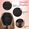 Ponytail Extension, Behufun Long Wavy Drawstring Ponytail 26" Clip in Hair Extensions Ponytail Fake Pony Tails Hair Extensions Natural Soft Heat Resistant Synthetic Hairpiece for Women Black Brown