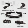 Btysun Inspirational Gifts for Men Morse Code Bracelets Leather Bracelet Birthday Dad Encouragement Secret Message Jewelry