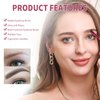 2 Pcs Anjoize Eyebrow Pen, Anjoize Eyebrow Brush, Anjoize 4-Tip Microblade Brow Pen, Home Eyebrow Care Kit 4D Laminated, 4D Laminated Brow Home-Grooming Kit, Multifunction Brow Stamp Brush