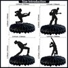 Gyufise 8Pcs Music Honeycomb Table Centerpiece Black Glitter Rock Pop Music Theme Table Toppers Honeycomb Centerpieces for Music Concert Theme Boys Girls Birthday Party Decorations Supplies