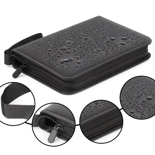 Card Binder Cards Case With 55 Sleeves, 4-Pocket Card Book Holder Fits 440 Cards for TCG Game Cards Collection, Sports Trading Cards Collector Album