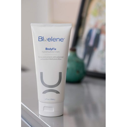 Bluelene BodyFix Hydrating B and Anti Wrinkle Body Cream with Methylene Blue, Jojoba Seed Oil, Avocado Oil, broccoli seed oil, Shea Butter and Argania Spinosa Kernel Oil (6oz)