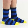 COTTON DAY Kids Boys Fun Novelty Socks Colorful Pattern Design 6-8 Years Shark Stripes Size M (8)