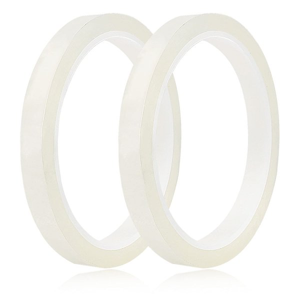 Pengxiaomei 2 Roll Clear Floral Tape,1/4" Wide Florist Tape,Clear Waterproof Florist Tape,Waterproof Floral Tape for Fresh Flower Crafts,Flower Arrangements Supplies