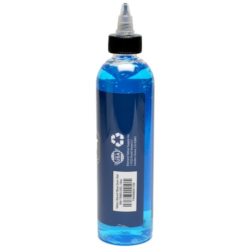 ELEMENT TATTOO SUPPLY - Tattoo Stencil Trasnfer Lotion Gel Blue Applicator for Real Tattoos (8oz Bottle)