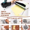 30 Pcs Tattoo Skin Practice Kit, Include 10 Pcs Tattoo Practice Skins & 20 Pcs Tattoo Transfer Paper, for Beginners Fake Skin Tattooing (7.5 * 5.8/11.6 * 8.2 IN)