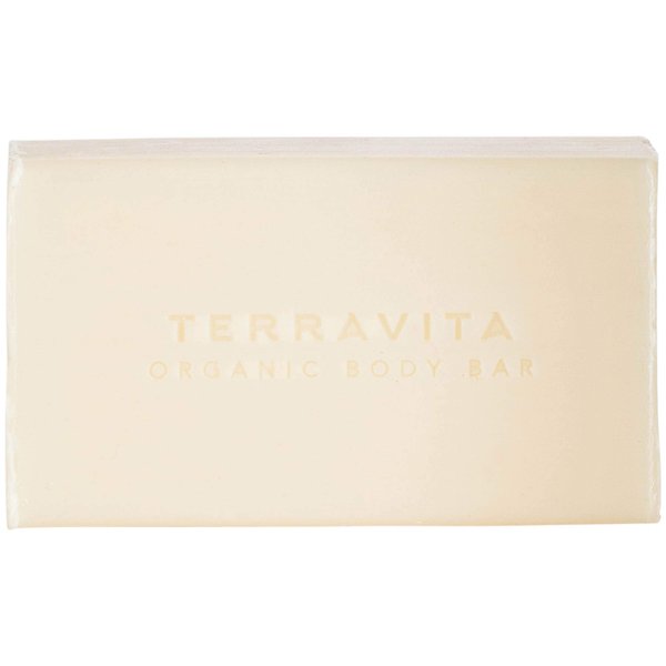 Terravita Organic, Vegan, & Gluten-Free Body Bar Soap, Almond, 100 Gram
