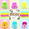 Funewest 6 Packs Halloween Crystal Slime Clear Slime Kit for Girls Boys Ages 8-12, Non Sticky Fluffy Slimes for Kids, Party Favors with Spooky Add Ins, Stress Relief Jelly Slimes Toys