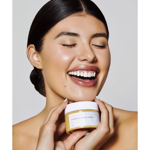 BluBerri Beauty Anti Aging Turmeric Clay Face Mask for All Skin Types, Acne, Eczema