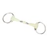FECAMOS Horse Snaffle Bit, Rubber Wrapped Easy to Control Compact Horse Mouth Bit Apple Flavor Professional for Racing