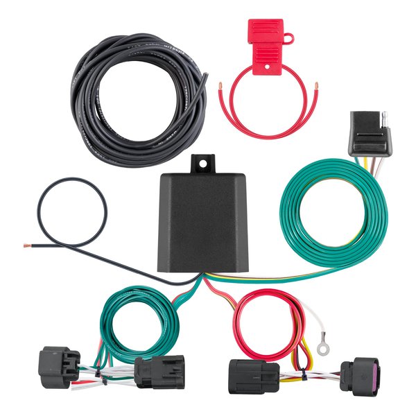 CURT 56478 Vehicle-Side Custom 4-Pin Trailer Wiring Harness, Fits Select Ram ProMaster 1500, 2500, 3500, Black