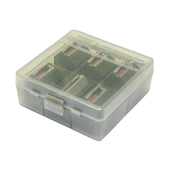 MTM TMC1022 Tactical Magazine Case 10/22 Rotary Magazine Case, Stackable, Clear Smoke, USA Made