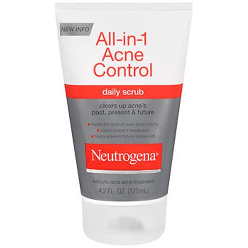 Neutrogena All-in-1 Acne Control Daily Scrub, 4.2 Fl Oz