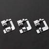 TISEKER 3 Sizes Wide Rolled Hem Pressure Foot Sewing Machine Presser Foot Hemmer Foot Set 1/2 Inch, 3/4 Inch, 1 Inch for Brother Singer and Other Low Shank Sewing Machine