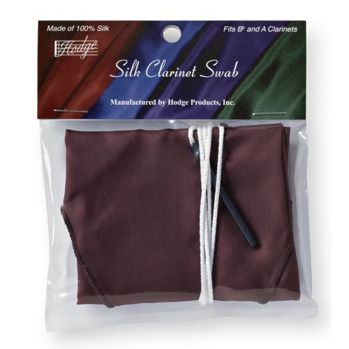 Hodge Silk Clarinet Swab - Burgundy