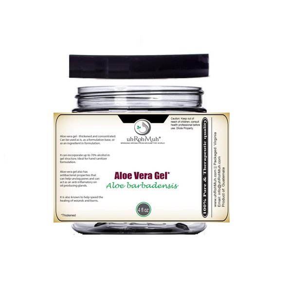 uh*Roh*Muh 100% Pure Aloe Vera Gel - Thick, Natural Aloe Gel | Sourced from Guatemala & Packaged in USA 4oz