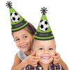 Big Dot of Happiness Goaaal - Soccer - Cone Happy Birthday Party Hats for Kids and Adults - Set of 8 (Standard Size)