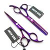 5.5 Inches Hair Scissors with Thinning Comb Hair Cutting Shears Thinning Shears Set for Professional and Personal (Violet)