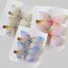 12 PCS Gradient Colour Glittery Butterfly Hair Clips For Thin And Thick Hair Non-Slip Hair Accessories Decorating Women'S Sweet Hair