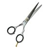 6" Barber Scissors With Finger Rest Razor Sharp Blades Hair Cutting Scissors and Thinning Shears Salon Tools - German Stainless CE (Screw-On Finger Rest)