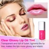 sefudun Hydrating Lip Glow Oil-Moisturizing Lip Gloss -Hydrating Lip Glow Oil Long Lasting Waterproof Lip Tint Set Lip Stain (PINK)