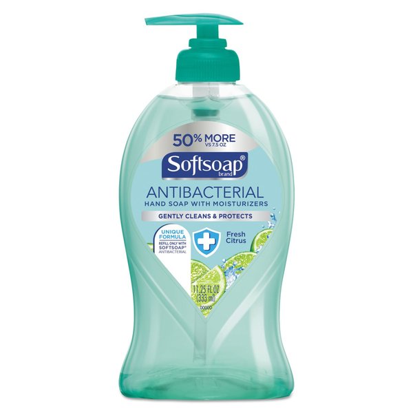 Softsoap 44572EA Antibacterial Hand Soap, Fresh Citrus, 11 1/4 oz Pump Bottle
