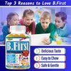 B.First Brain Supplements for Memory and Focus, Brain Booster for Kids, Teens & Children, Omega 3 Fatty Acids Enhance Attention, Clarity, Concentration, Tasty Easy-to-Swallow 60 Chewable Gummies